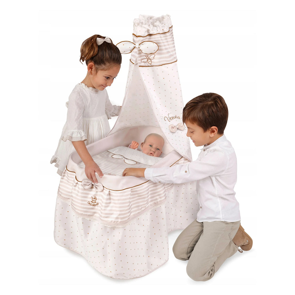 De Cuevas Dolls Moses Basket with Canopy - TOYBOX Toy Shop