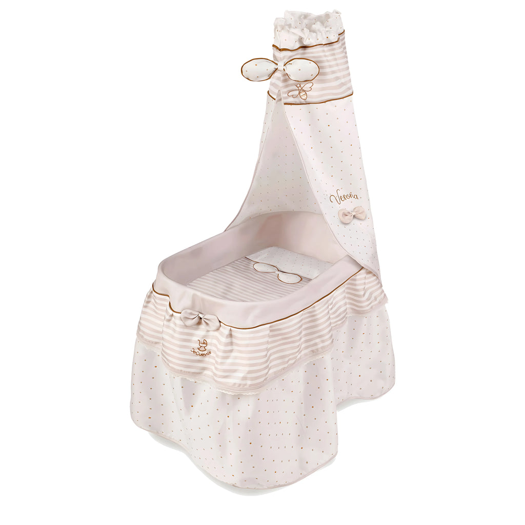 De Cuevas Dolls Moses Basket with Canopy - TOYBOX Toy Shop