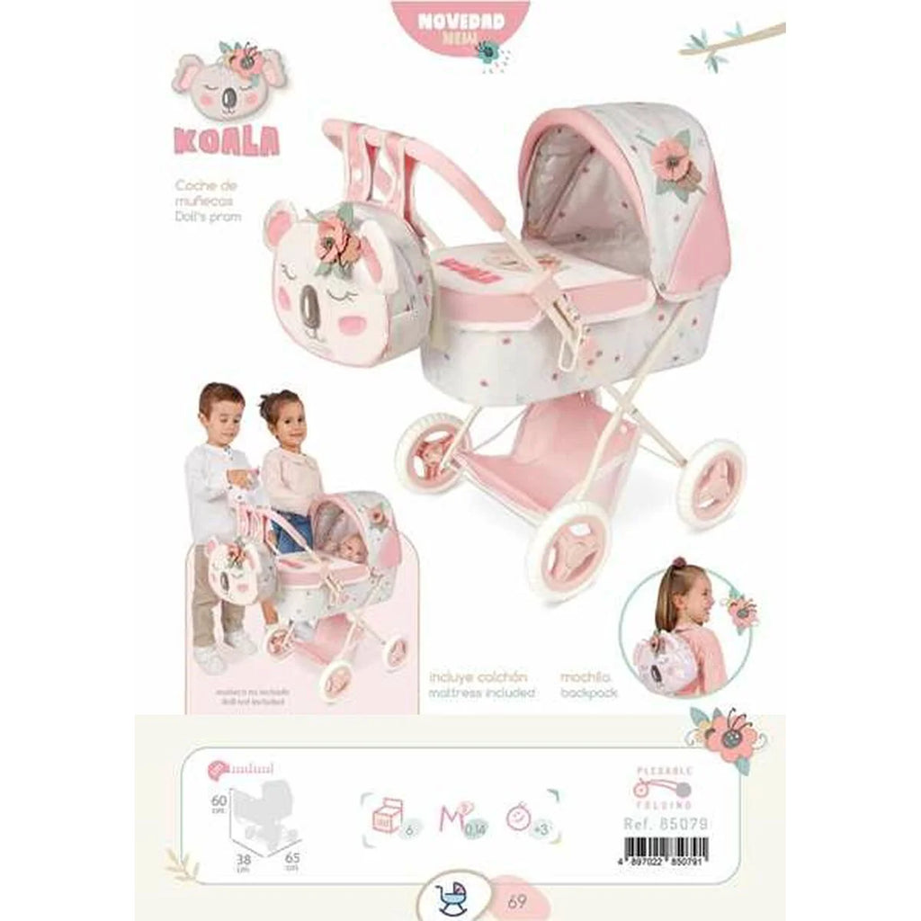 De Cuevas Koala Collection Dolls Pram & Accessories - TOYBOX Toy Shop