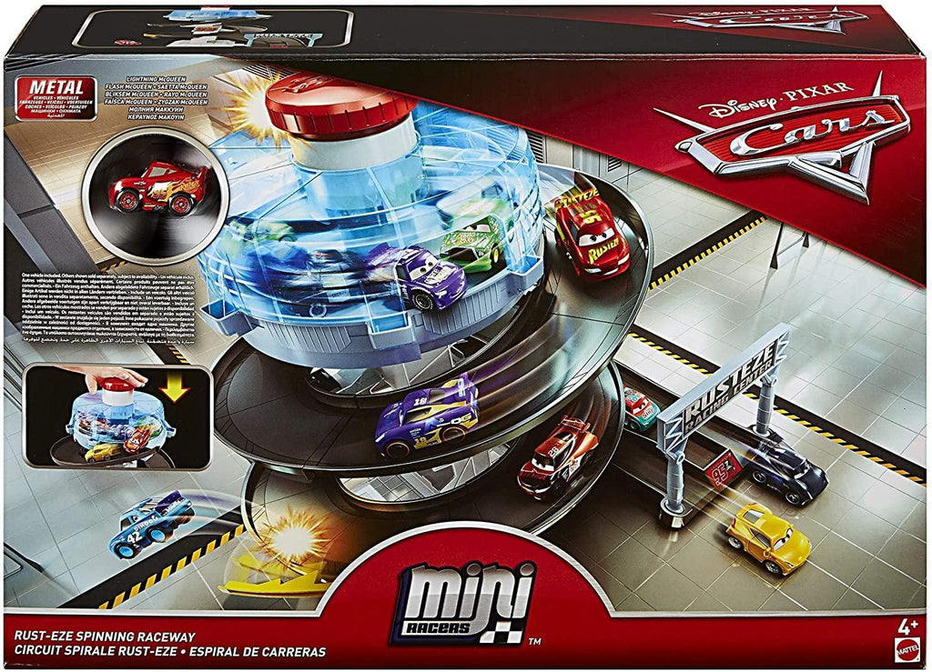 Disney Cars FYN86 Movie Mini Spiral, Spinning Race Set - TOYBOX Toy Shop