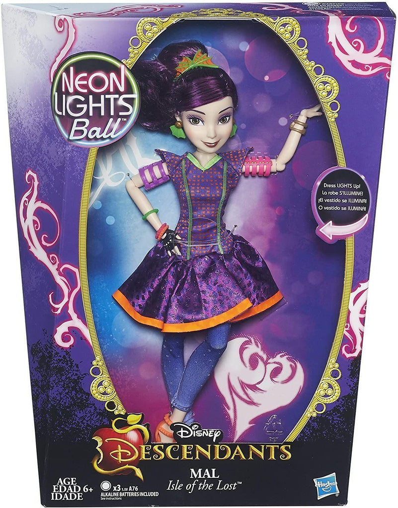 Disney Descendants Neon Lights Feature Mal of Isle of the Lost - TOYBOX Toy Shop