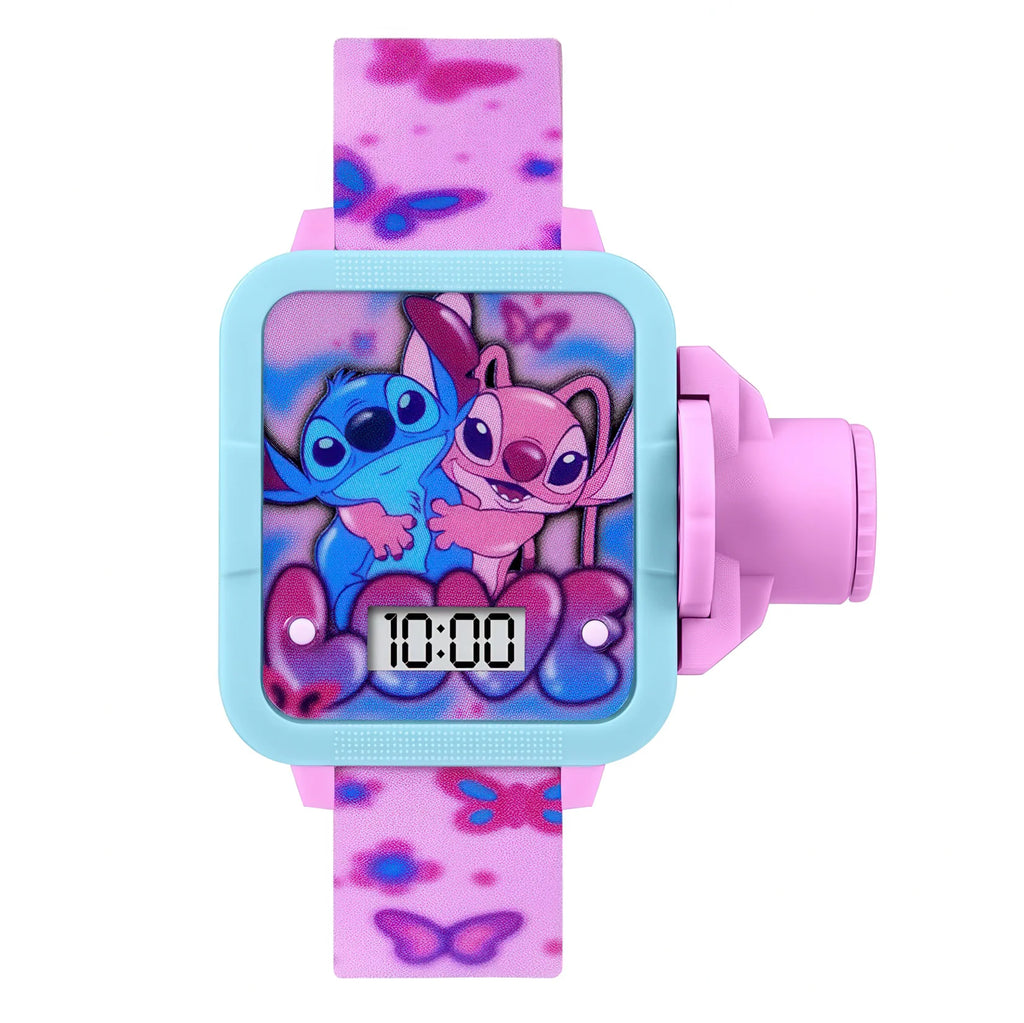 Stitch Angel Pink Adjustable Digital Projection Watch - TOYBOX Toy Shop