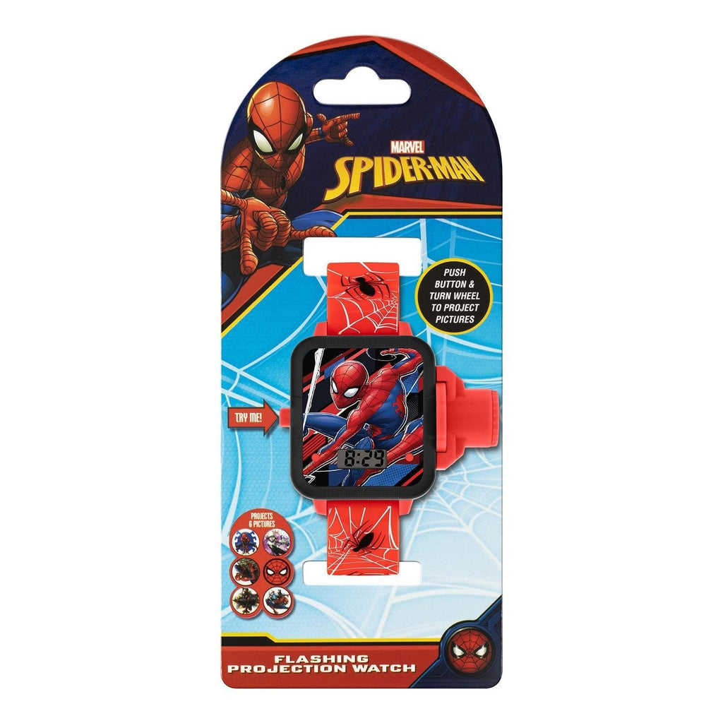 Disney Marvel Spiderman Red Strap Projection Watch - TOYBOX Toy Shop