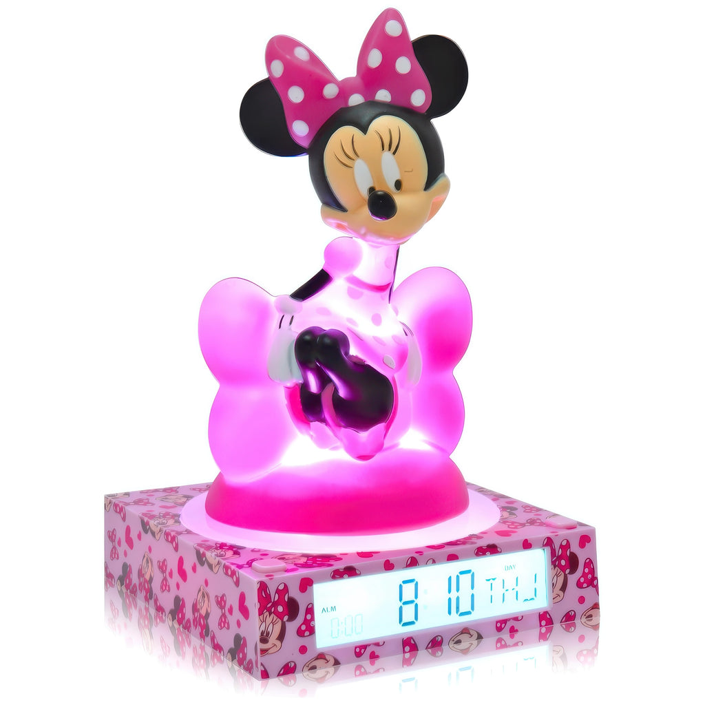 Disney Minnie Mouse 3D Nightlight Alarm Clock - TOYBOX Toy Shop