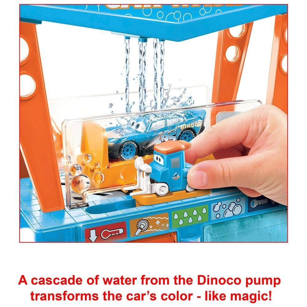 Disney Pixar Cars Colour Change Dinoco Car Wash Playset - TOYBOX Toy Shop