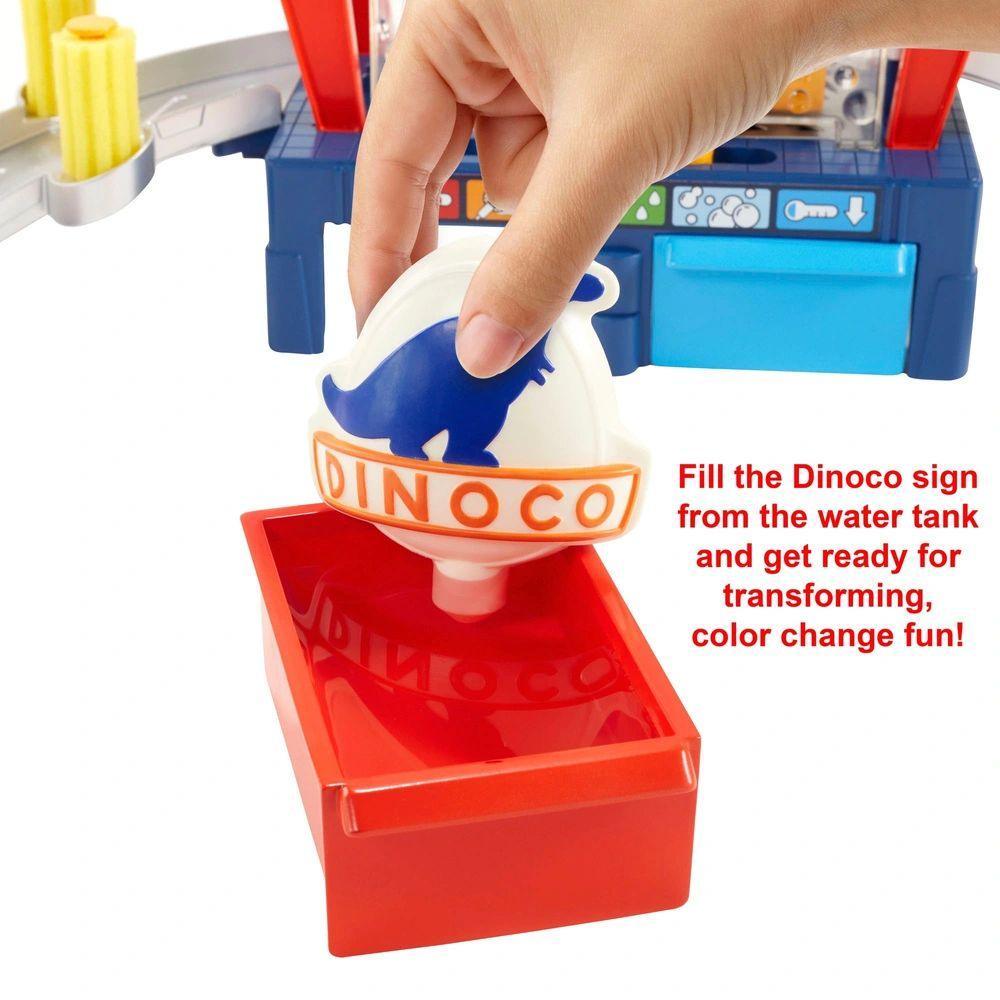 Disney Pixar Cars Colour Change Dinoco Car Wash Playset - TOYBOX Toy Shop