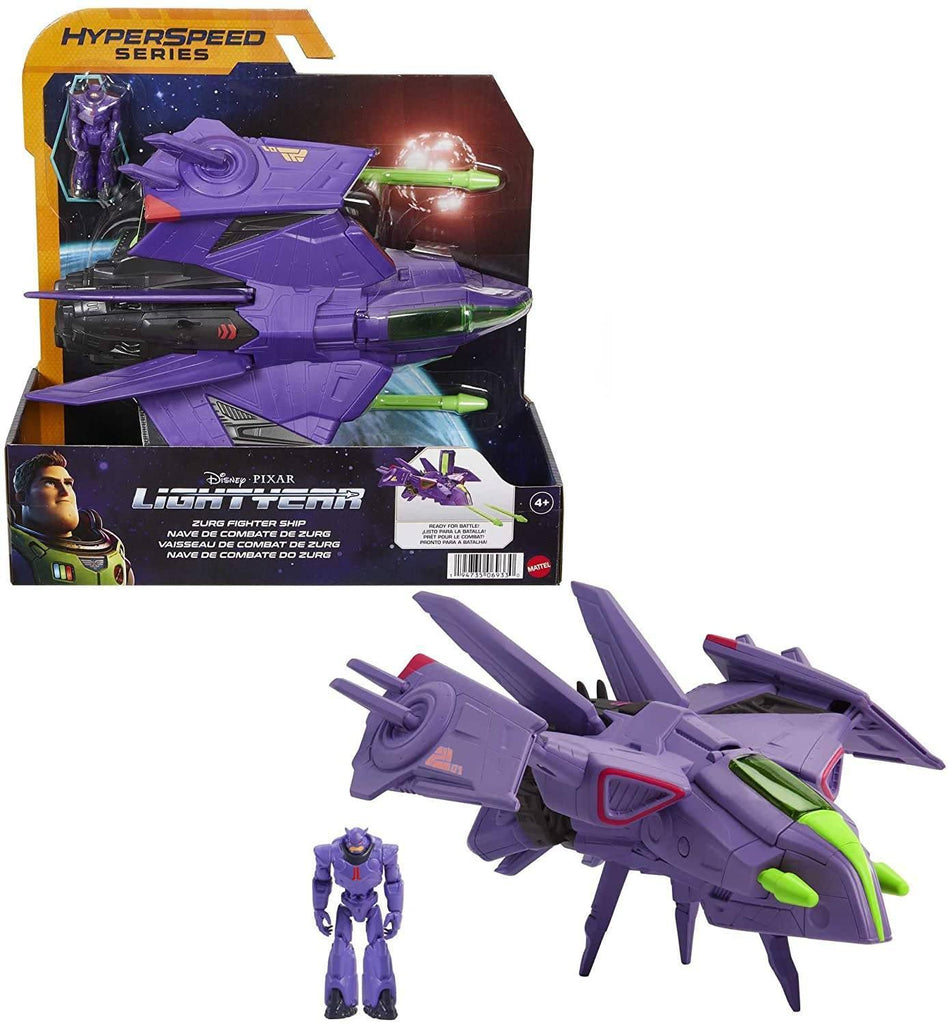 Disney Pixar Lightyear Hyperspeed Series Zurg Fighter Ship and Zurg - TOYBOX Toy Shop