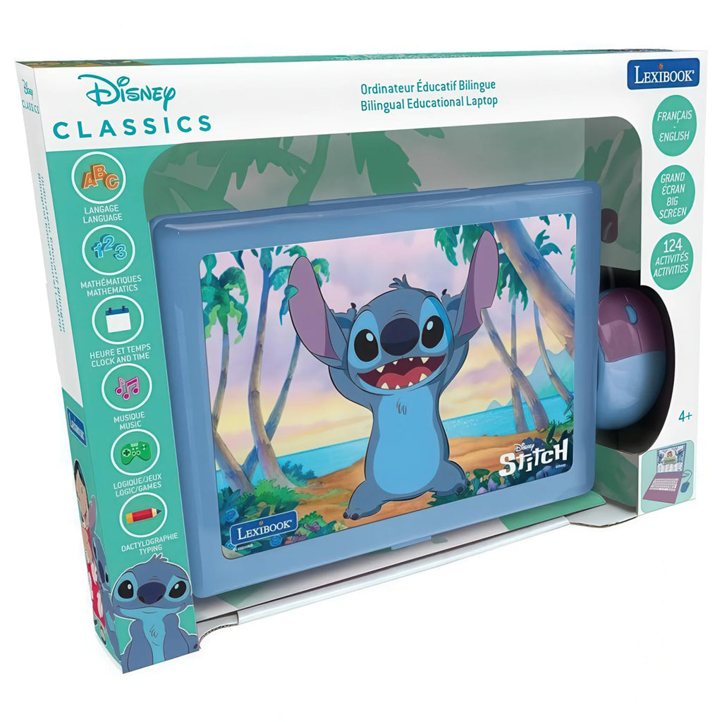 Disney Stitch Educational Bilingual Laptop - TOYBOX Toy Shop