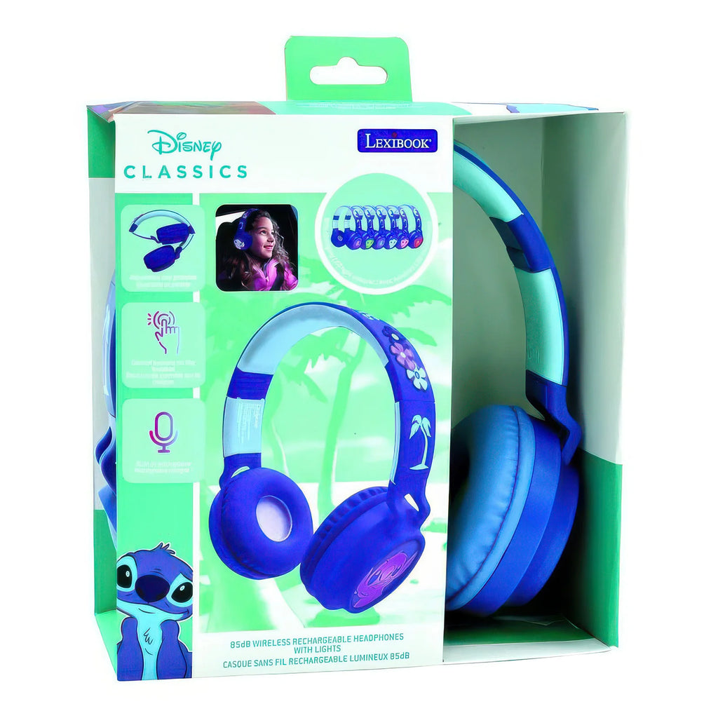 Disney Stitch Luminous Bluetooth Wireless Headphones - TOYBOX Toy Shop