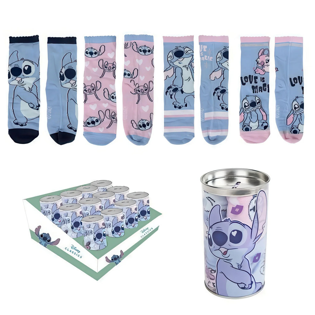 Disney Stitch Pack 4 Assorted Socks - TOYBOX Toy Shop