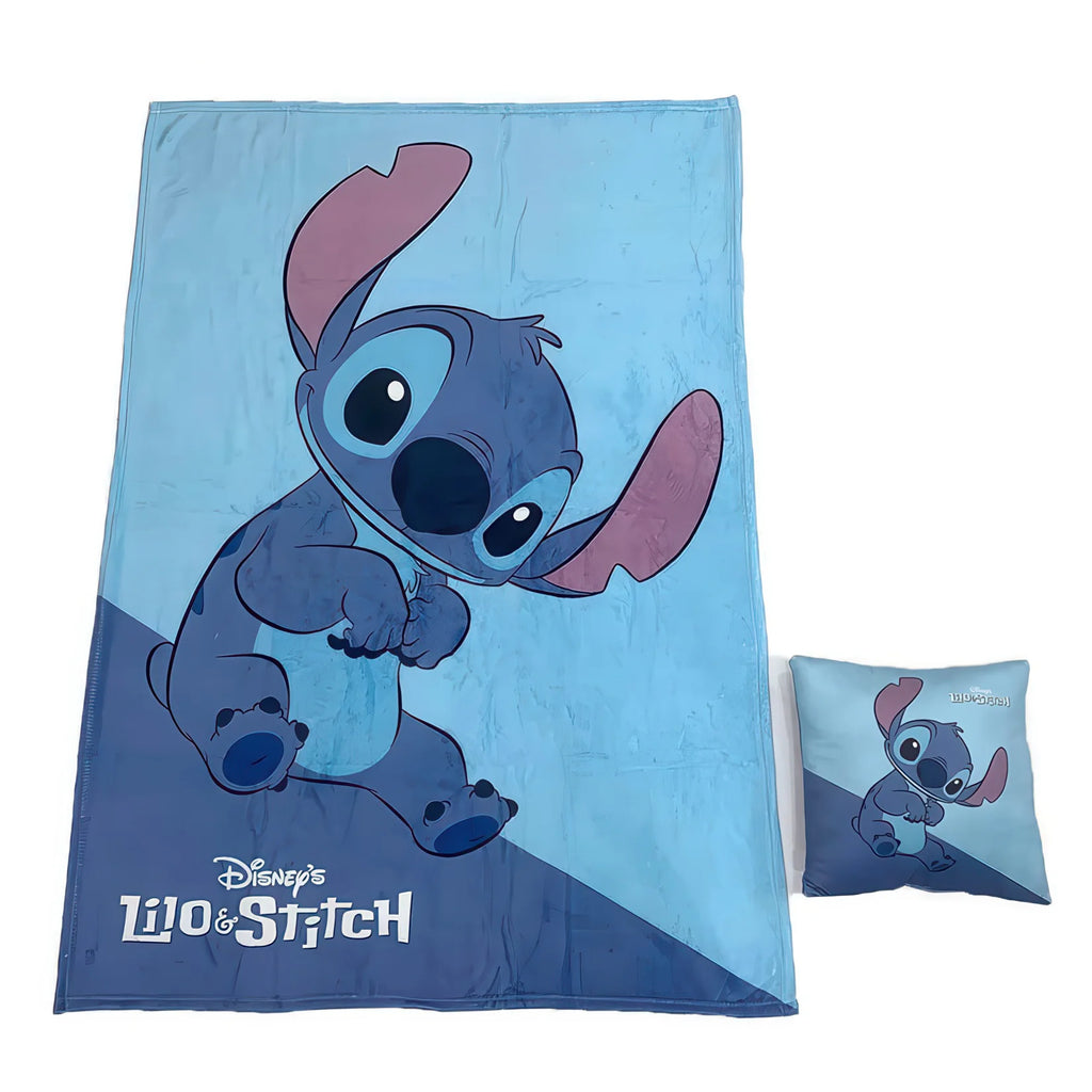 Disney Stitch Polar Blanket & Cushion Set - TOYBOX Toy Shop