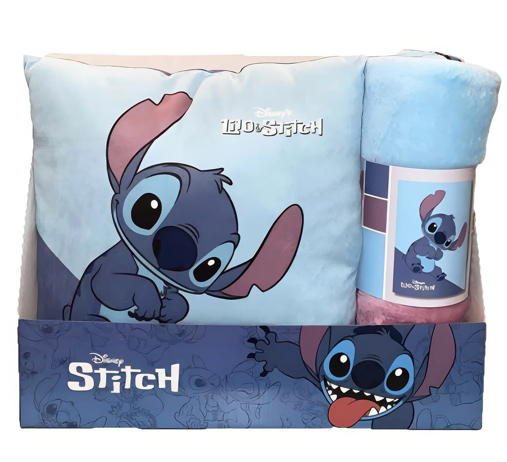 Disney Stitch Polar Blanket & Cushion Set - TOYBOX Toy Shop