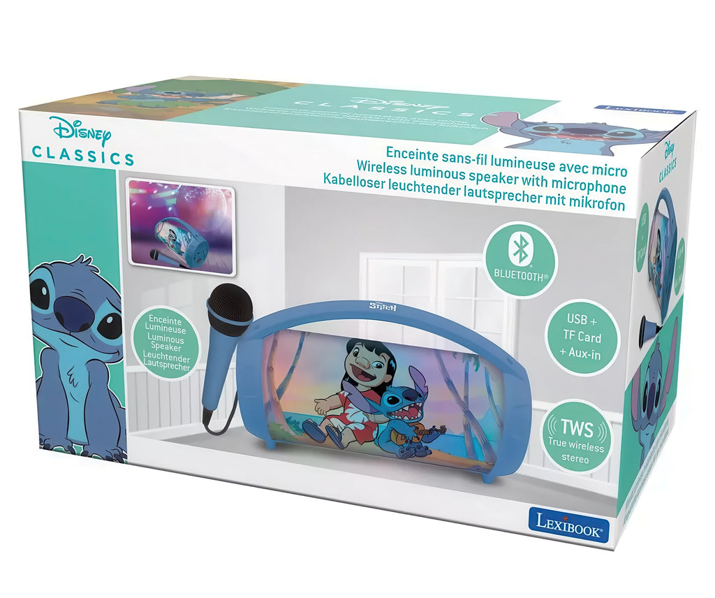 Disney Stitch Bluetooth Karaoke Light Speaker with Microphone - TOYBOX Toy Shop