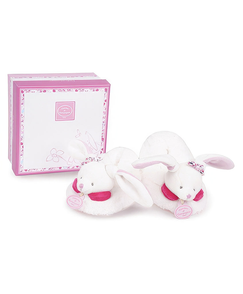 Doudou et Compagnie Cerise Baby Slippers with Rattles Cerise the Rabbit - TOYBOX Toy Shop