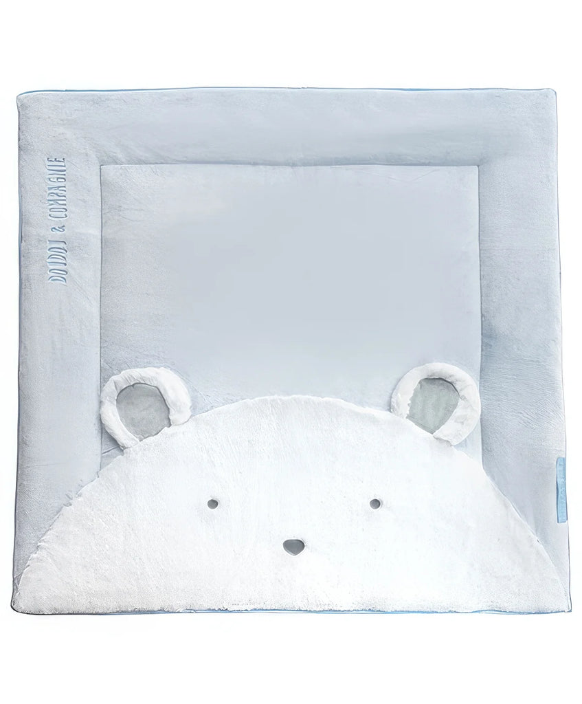 Doudou et Compagnie Light Blue Bear Playpen Mat - TOYBOX Toy Shop