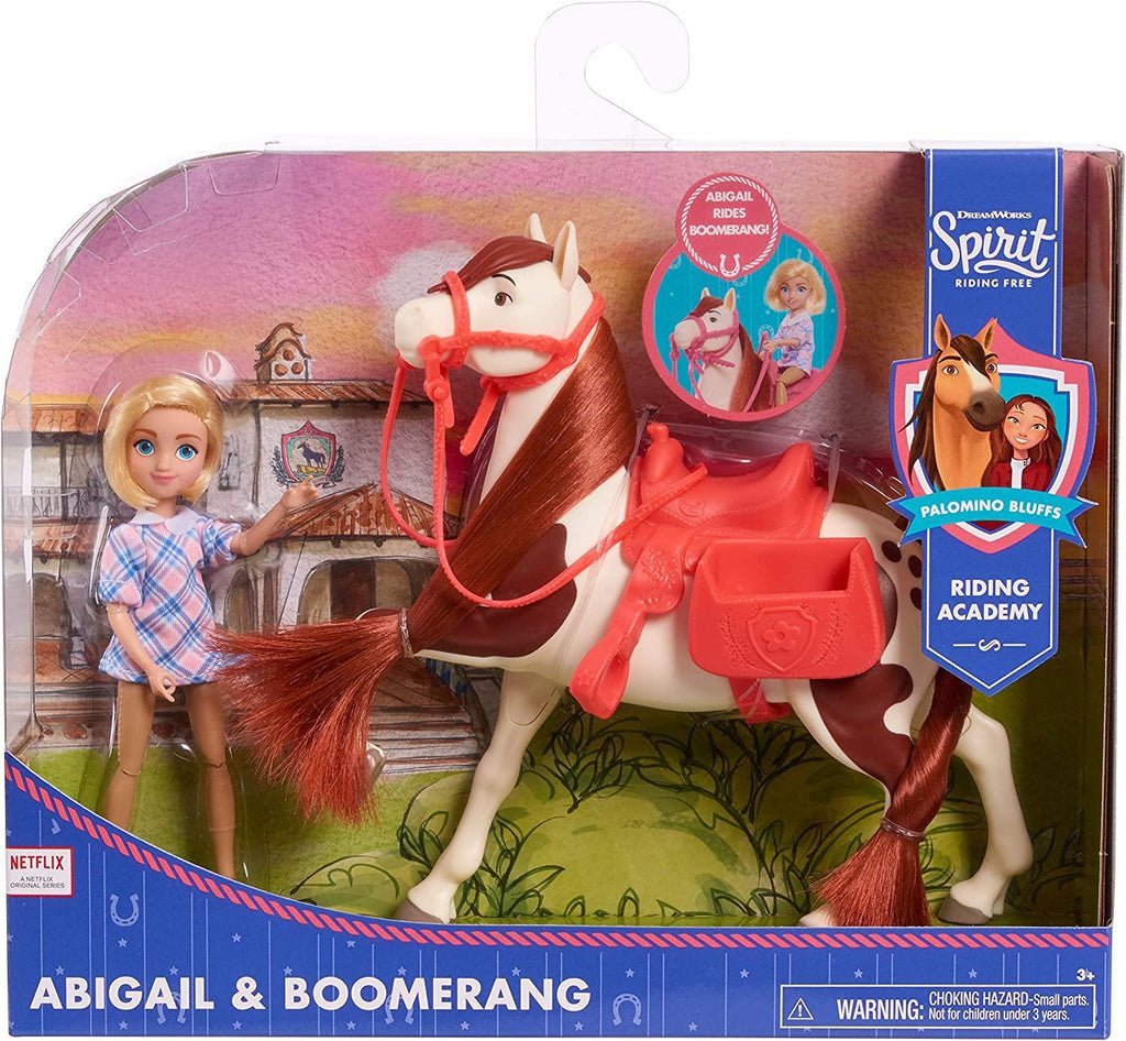 DreamWorks Spirit Small Doll and Classic Horse - Abigail & Boomerang - TOYBOX Toy Shop