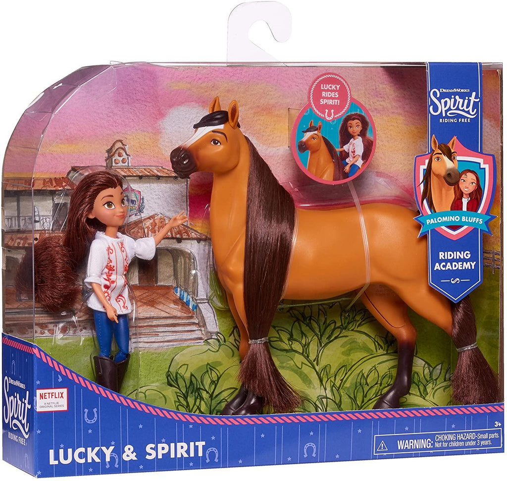 DreamWorks Spirit Small Doll & Classic Horse - Lucky & Spirit - TOYBOX Toy Shop