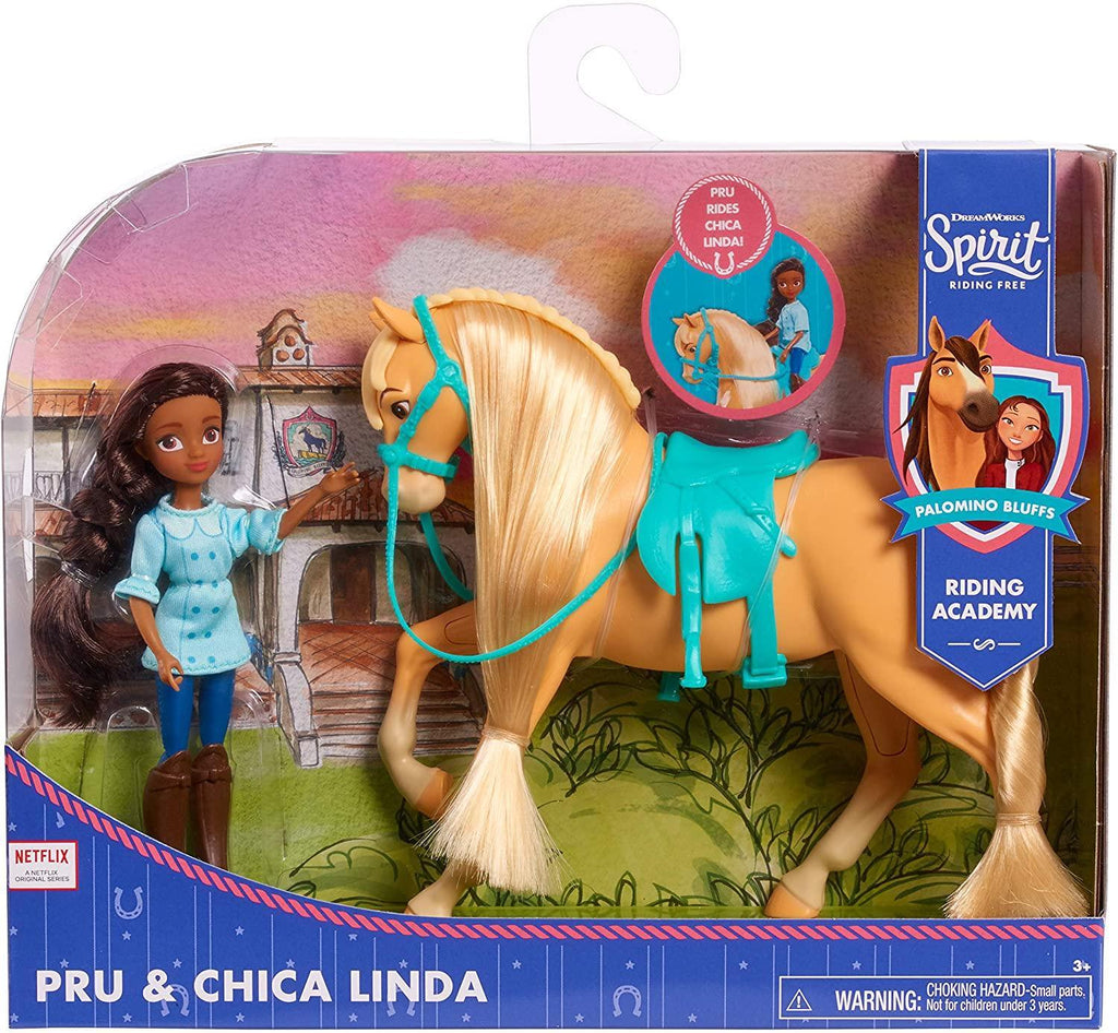 DreamWorks Spirit Small Doll and Classic Horse - Pru & Chica Linda - TOYBOX Toy Shop