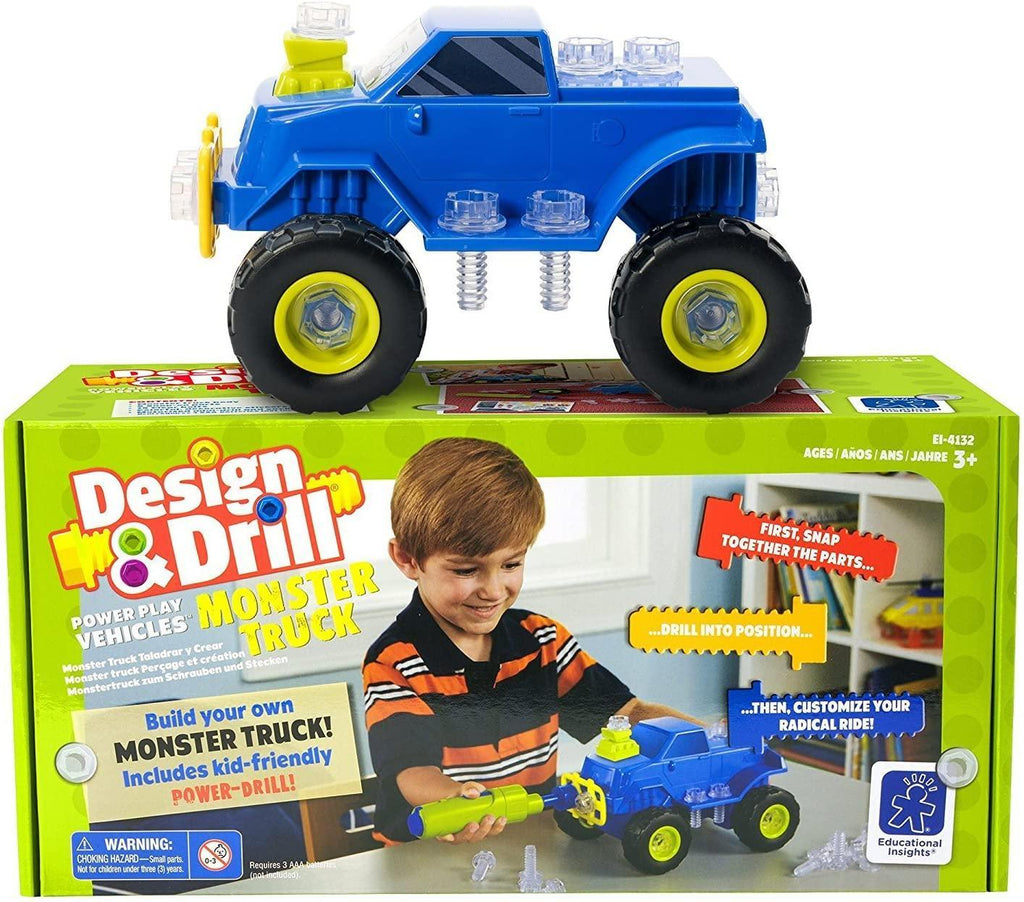 Educational Insights 4132 Design & Drill Monster Truck - TOYBOX Toy Shop