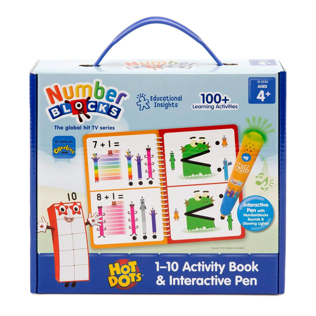 Educational Insights Hot Dots Numberblocks 1-10 Activity Book & Pen - TOYBOX Toy Shop