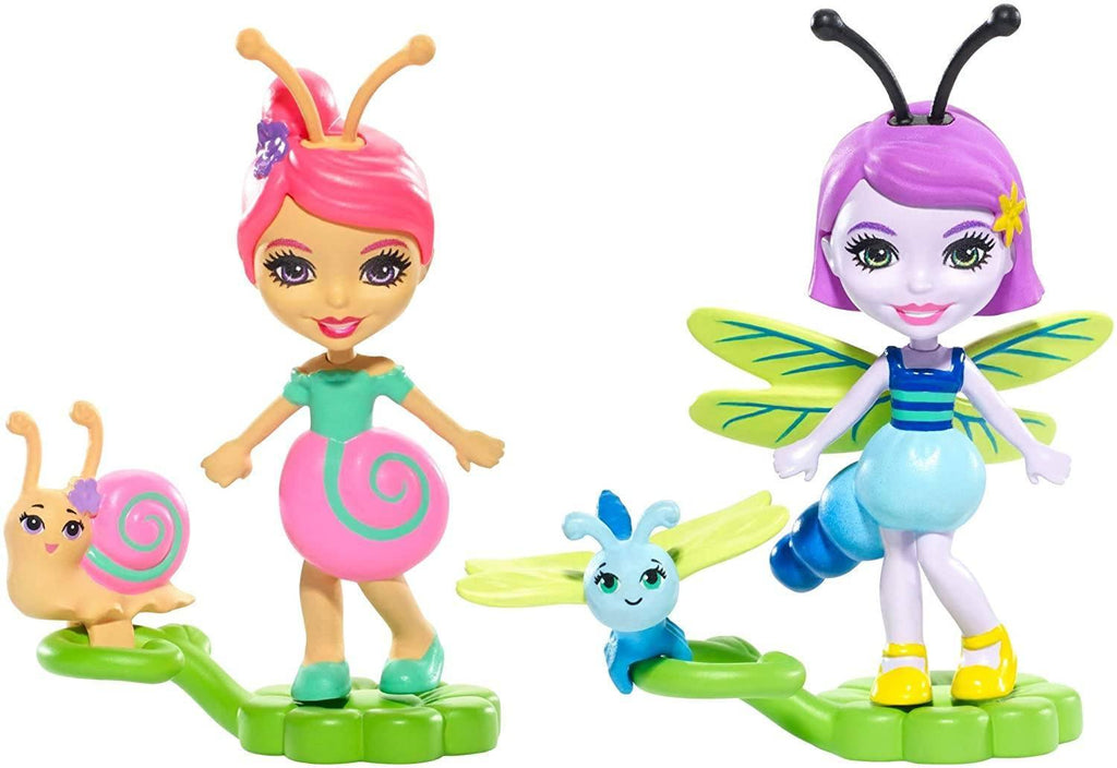 Enchantimals FXM89 Petal Park Saxon Snail And Dara Dragonfly - TOYBOX Toy Shop