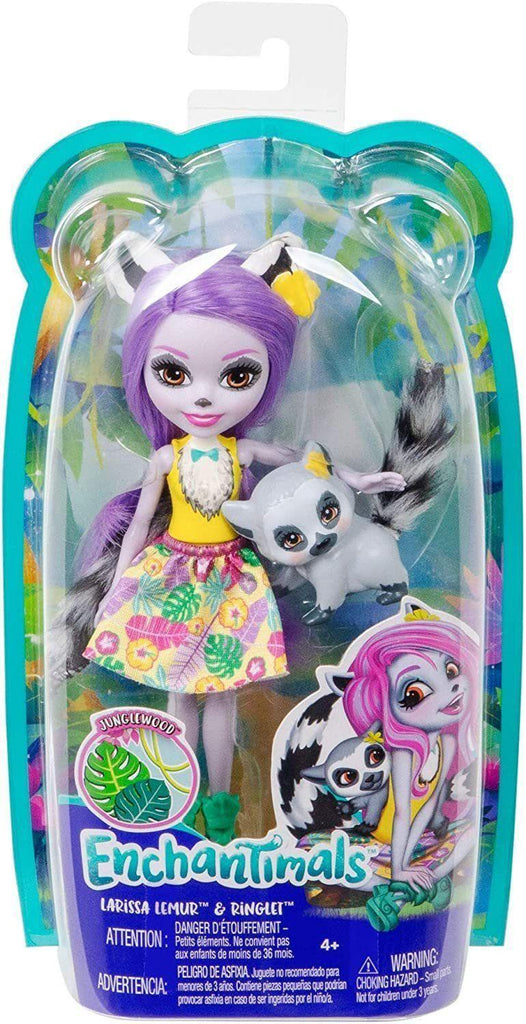 Enchantimals GFN44 Larissa Lemur Doll (6-in) & Ringlet Animal Friend Figure - TOYBOX Toy Shop