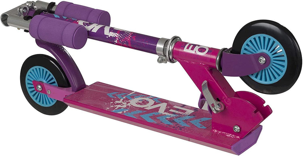 EVO Folding Inline Kids 2-Wheel Scooter - Pink - TOYBOX Toy Shop