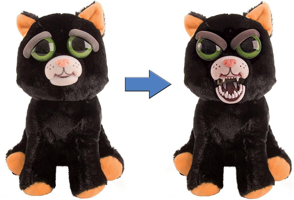 Feisty Pets Katy Cobweb Black Cat 8-inch Plush - TOYBOX Toy Shop
