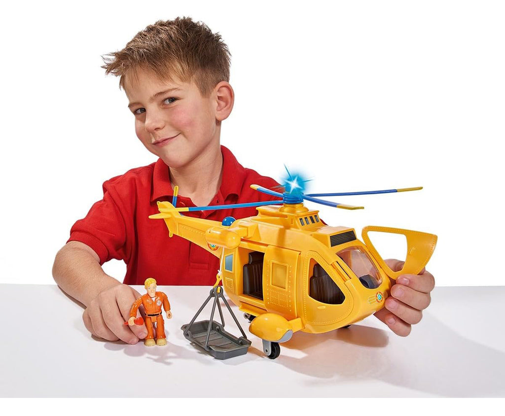 Fireman Sam Large Helicopter Wallaby II with Action Figure - TOYBOX Toy Shop