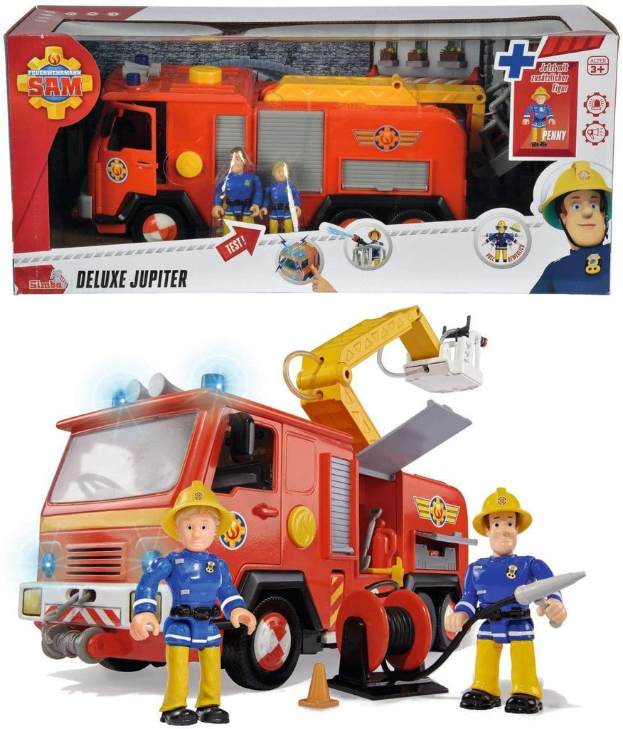 Fireman Sam Jupiter Deluxe Fire Engine With Two Figures - TOYBOX Toy Shop