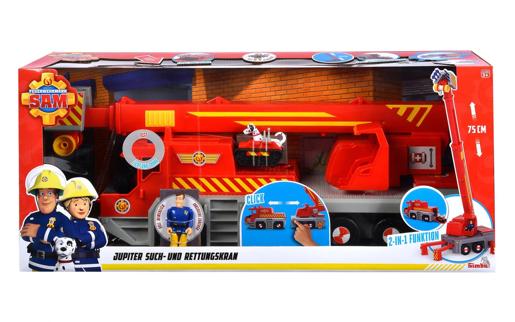 Fireman Sam Rescue Crane 2-in-1 Playset - TOYBOX Toy Shop