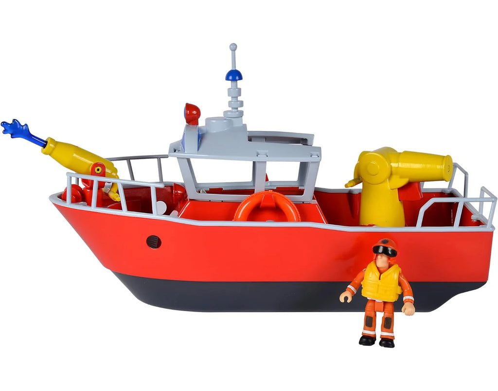 Fireman Sam Titan Fireboat 32 cm with Sam Action Figure - TOYBOX Toy Shop