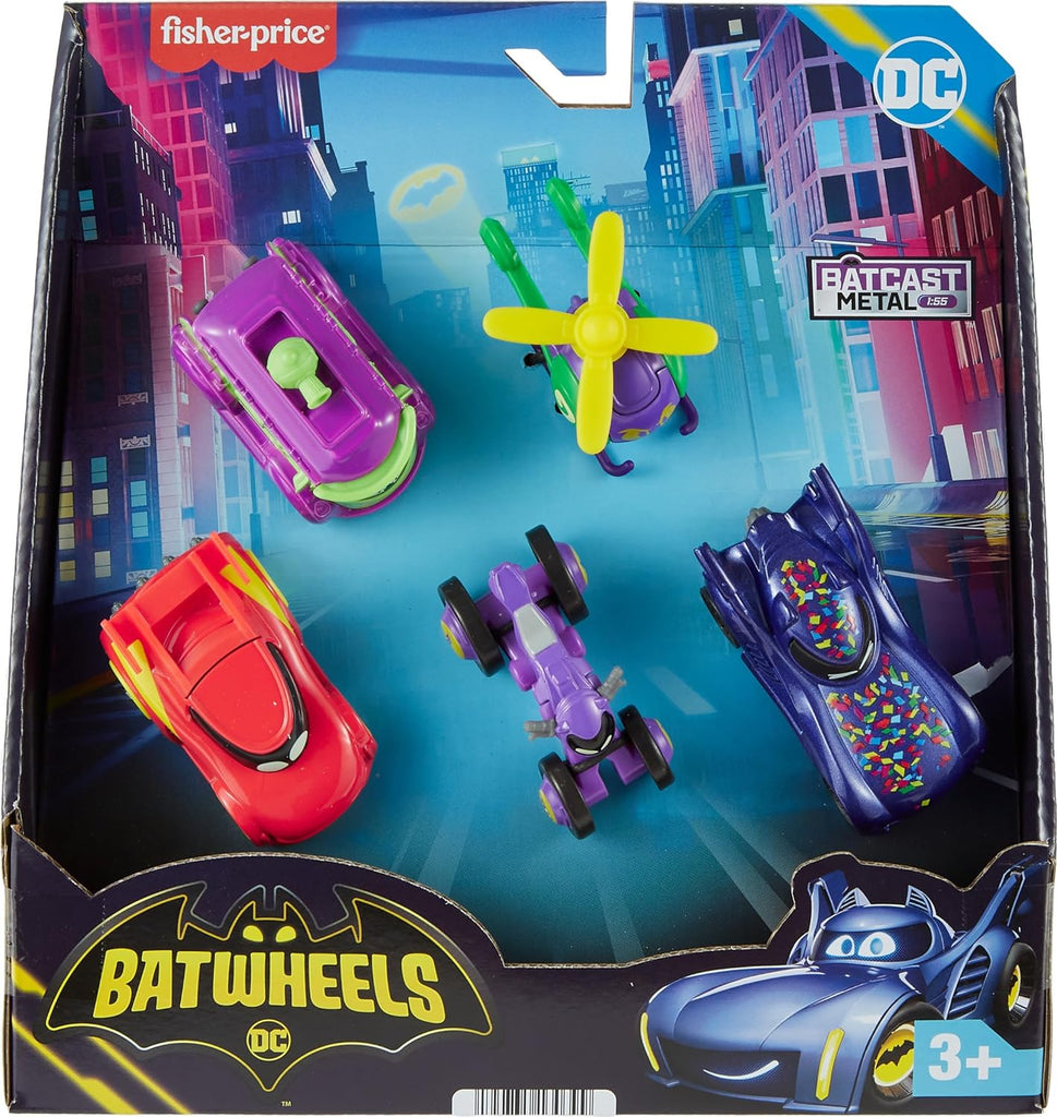 Fisher-Price DC Batwheels 1:55 Scale Toy Cars - 5-Pack - TOYBOX Toy Shop