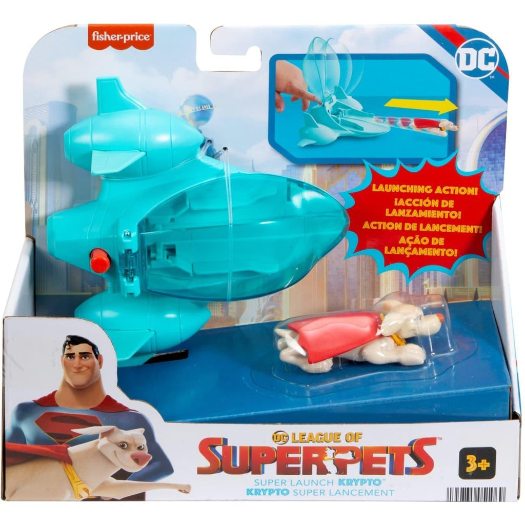 Fisher-Price DC League Of Super-Pets Super Launch - Krypto - TOYBOX Toy Shop