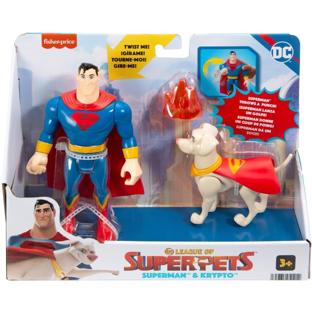 Fisher-Price DC League Of Super-Pets Superman & Krypto - TOYBOX Toy Shop