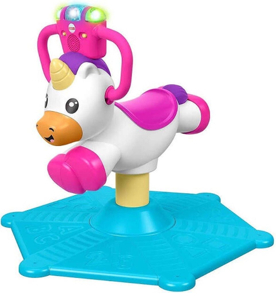 Fisher-Price GHY50 Bounce and Spin Unicorn - TOYBOX Toy Shop