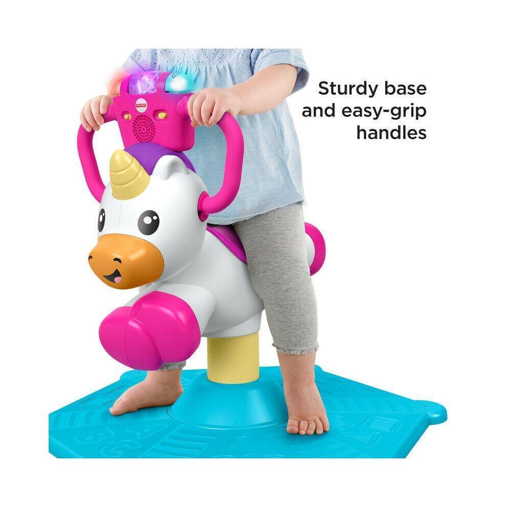 Fisher-Price GHY50 Bounce and Spin Unicorn - TOYBOX Toy Shop