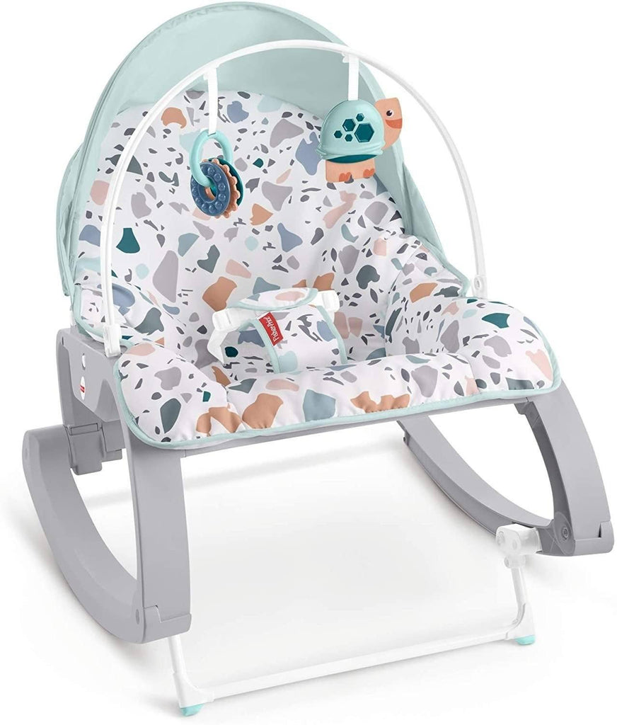 Fisher-Price GMD21 Deluxe Infant-to-Toddler Rocker, Multi-Coloured - TOYBOX Toy Shop