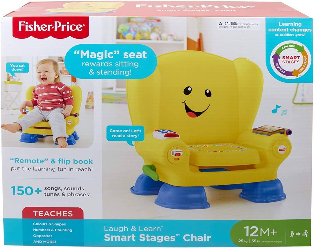 Fisher-Price Laugh & Learn Smart Stage Yellow Activity Chair - TOYBOX Toy Shop