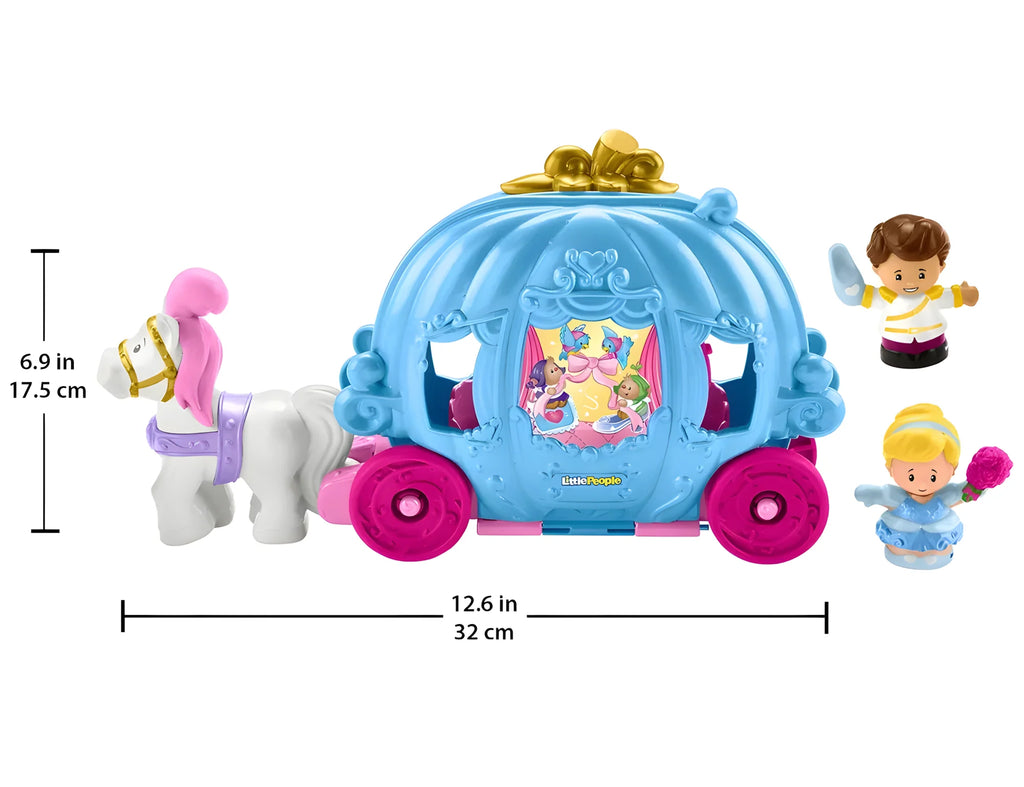 Fisher-Price Little People Disney Princess Cinderella's Dancing Carriage Set - TOYBOX Toy Shop