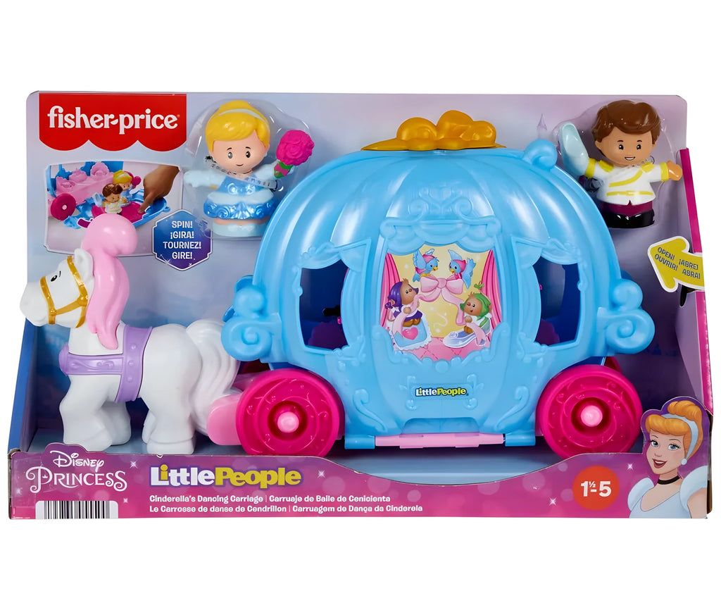 Fisher-Price Little People Disney Princess Cinderella's Dancing Carriage Set - TOYBOX Toy Shop