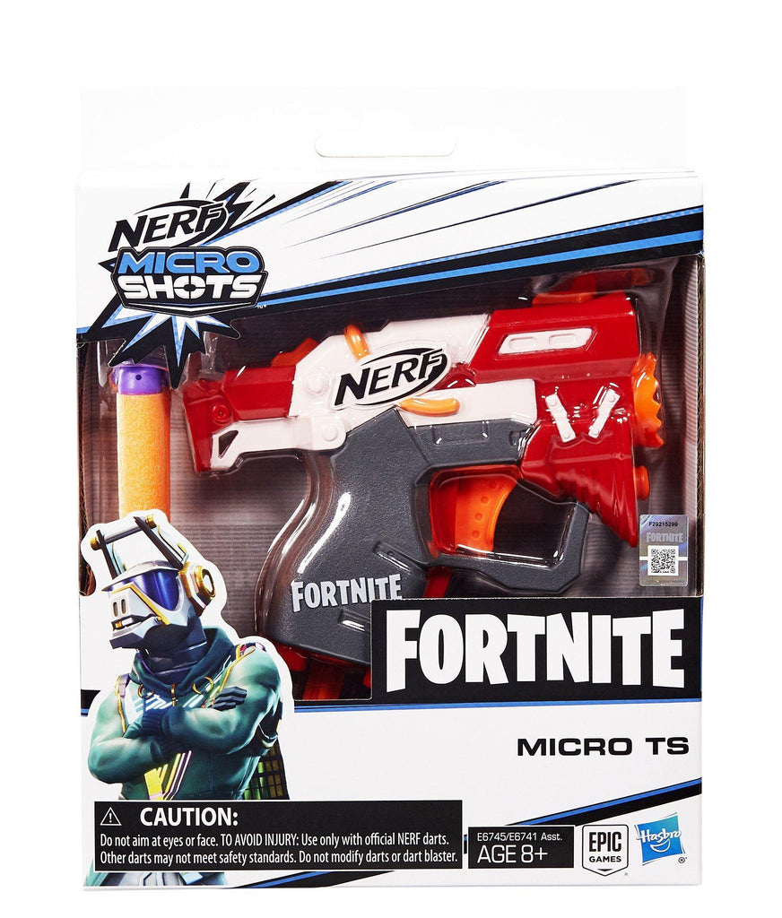 Fortnite TS Nerf MicroShots Dart-Firing Toy Blaster and 2 Nerf Darts - TOYBOX Toy Shop