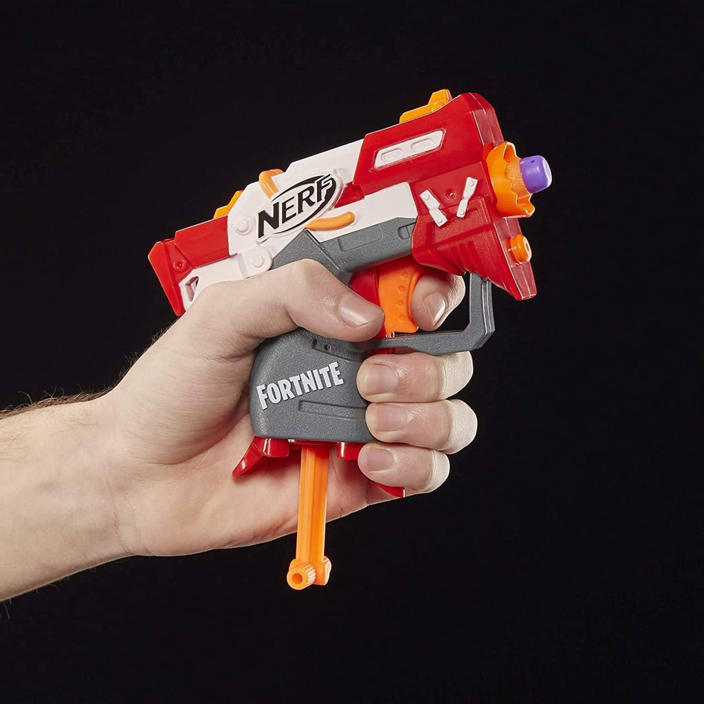 Fortnite TS Nerf MicroShots Dart-Firing Toy Blaster and 2 Nerf Darts - TOYBOX Toy Shop