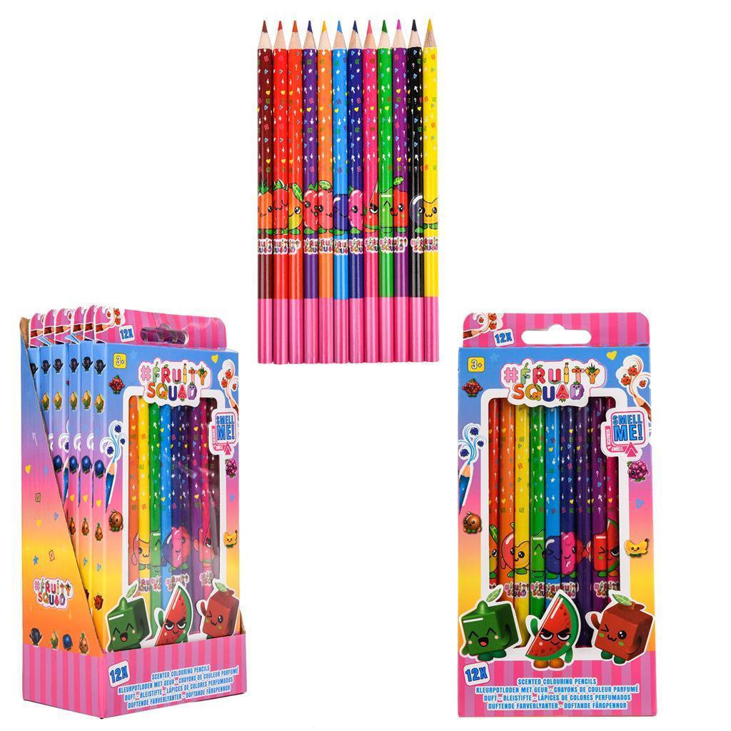 FRUITYSQUAD Scented Coloring Pencils 12 pack - TOYBOX Toy Shop