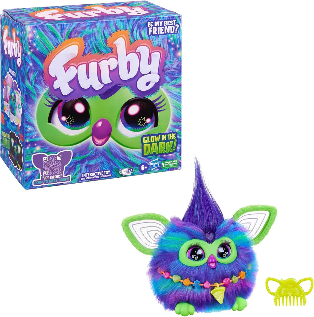 FURBY Glow in The Dark Interactive Plush Toy - TOYBOX Toy Shop