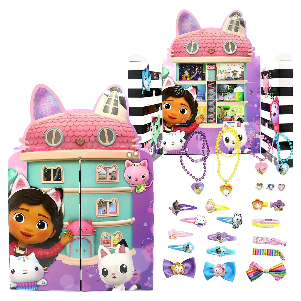 Gabby's Dollhouse Advent Calendar with Jewellery/Hair Accessories - TOYBOX Toy Shop