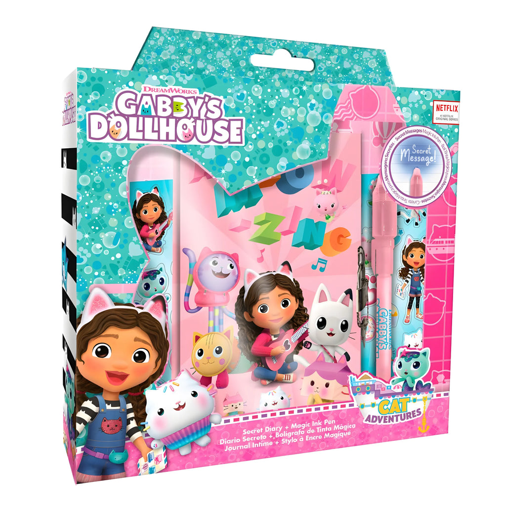 Gabbys Dollhouse Secret Diary and Magic Ink Pen - TOYBOX Toy Shop