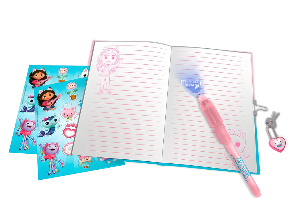 Gabbys Dollhouse Secret Diary and Magic Ink Pen - TOYBOX Toy Shop