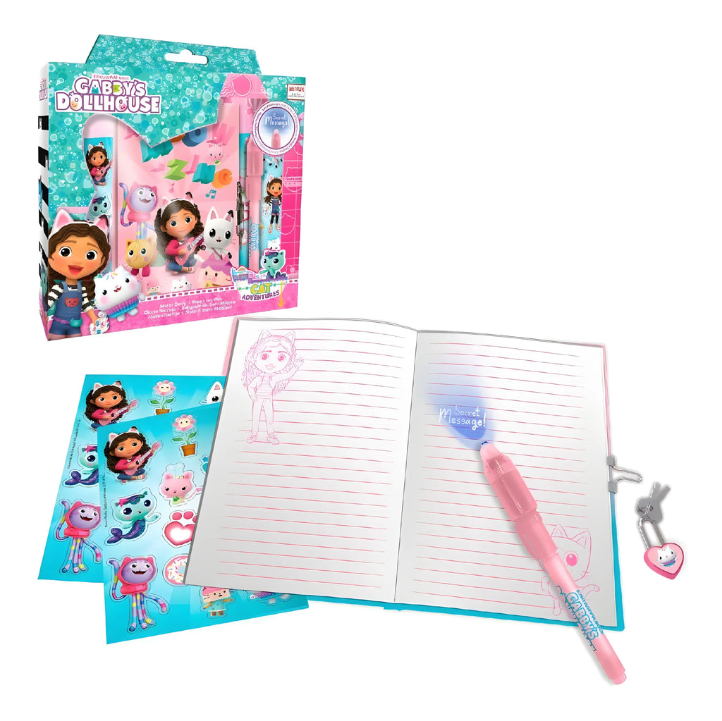 Gabbys Dollhouse Secret Diary and Magic Ink Pen - TOYBOX Toy Shop