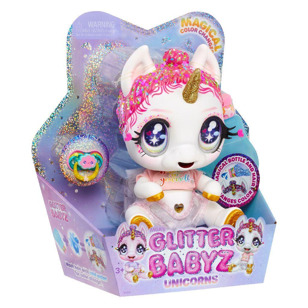 Glitter Babyz Unicorn Colour Changing Doll Lunita Sky - TOYBOX Toy Shop